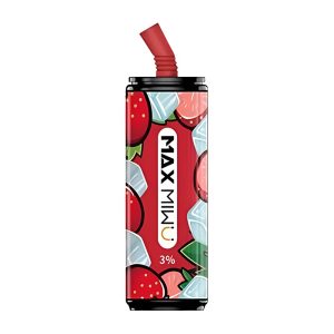 Max Mi wu Cola Tin Engangs E-cigs 3600 Puffs - Vitality-jordbær