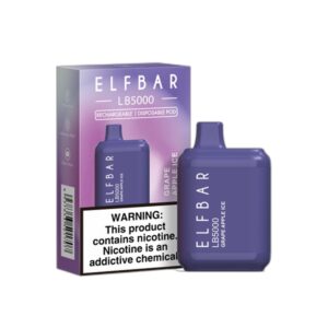 ELF BAR LB5000 Disposable 5000 pust Grape Apple Ice