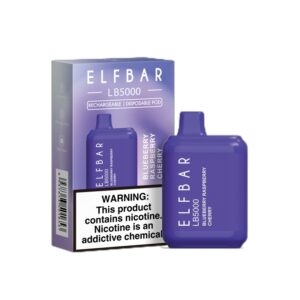 ELF BAR LB5000 Disposable 5000 pust Blueberry Raspberry Cherry 14 ml