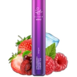 ELF BAR 600V2 Disposable 600 pust Strawberry Raspberry Berry Ice