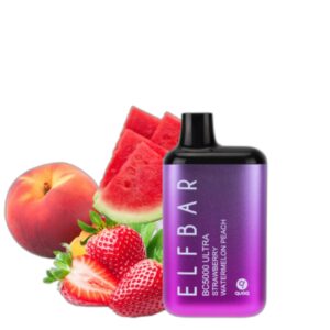 ELF BAR BC5000 Ultra Disposable Strawberry Watermelon Peach 5000 pust